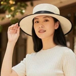 Magid Hats Women’s White Straw Sun Hat